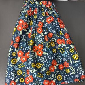 NWOT Kidpik Foral Blue Skirt